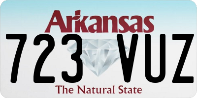AR license plate 723VUZ