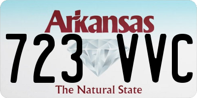 AR license plate 723VVC
