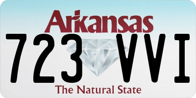 AR license plate 723VVI