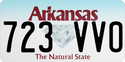 AR license plate 723VVO