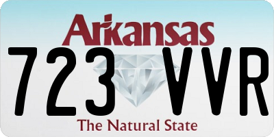 AR license plate 723VVR