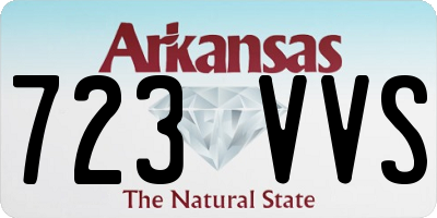 AR license plate 723VVS