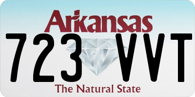 AR license plate 723VVT
