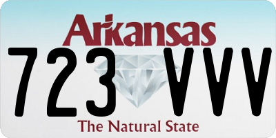 AR license plate 723VVV