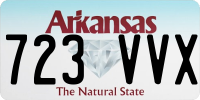 AR license plate 723VVX