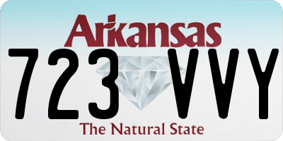 AR license plate 723VVY