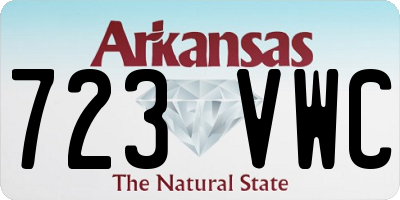 AR license plate 723VWC