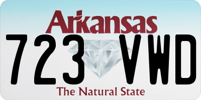 AR license plate 723VWD