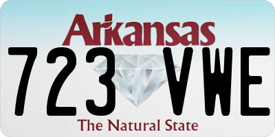 AR license plate 723VWE