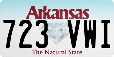 AR license plate 723VWI