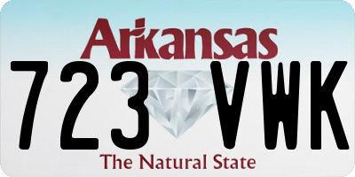 AR license plate 723VWK