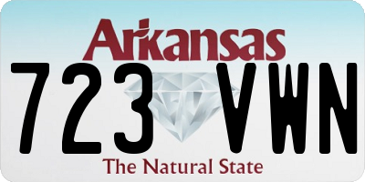 AR license plate 723VWN