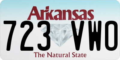 AR license plate 723VWO