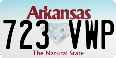 AR license plate 723VWP
