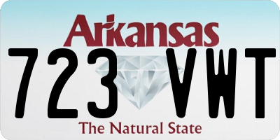 AR license plate 723VWT