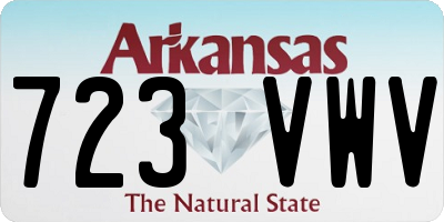 AR license plate 723VWV