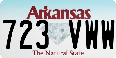AR license plate 723VWW
