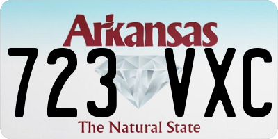 AR license plate 723VXC