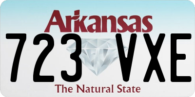 AR license plate 723VXE