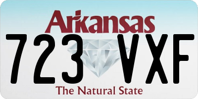 AR license plate 723VXF