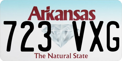 AR license plate 723VXG
