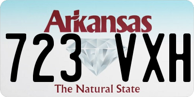AR license plate 723VXH