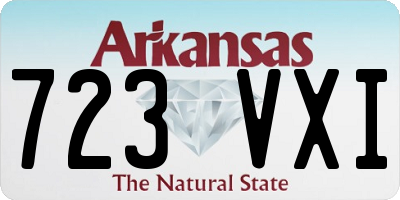 AR license plate 723VXI