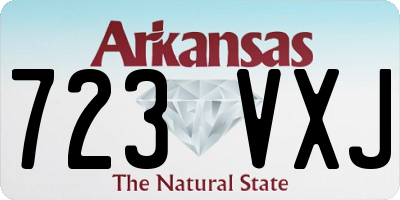 AR license plate 723VXJ