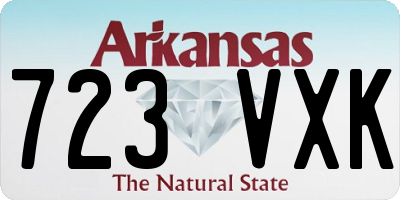 AR license plate 723VXK