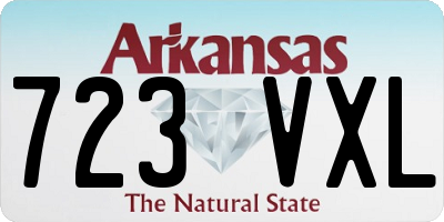 AR license plate 723VXL