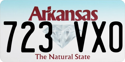 AR license plate 723VXO