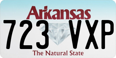 AR license plate 723VXP
