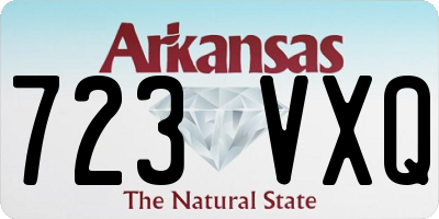 AR license plate 723VXQ
