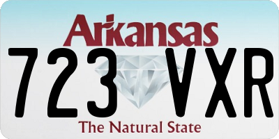 AR license plate 723VXR