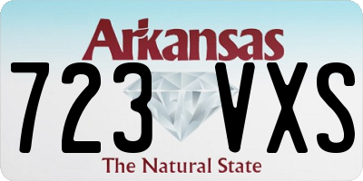 AR license plate 723VXS