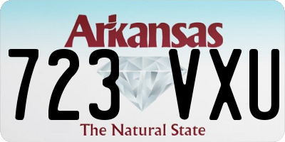 AR license plate 723VXU