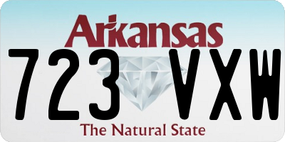 AR license plate 723VXW