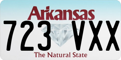 AR license plate 723VXX