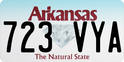 AR license plate 723VYA