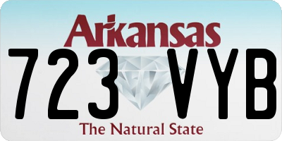 AR license plate 723VYB