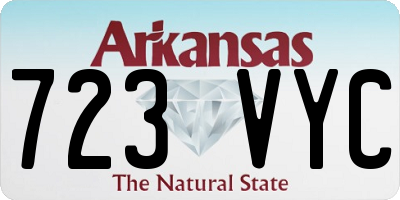 AR license plate 723VYC
