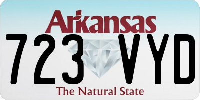 AR license plate 723VYD