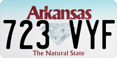 AR license plate 723VYF