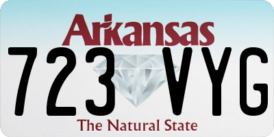 AR license plate 723VYG
