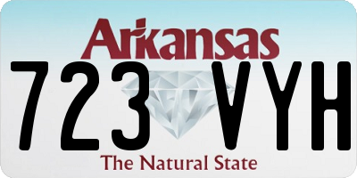 AR license plate 723VYH