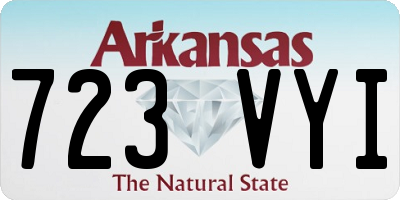 AR license plate 723VYI