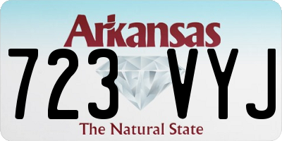 AR license plate 723VYJ