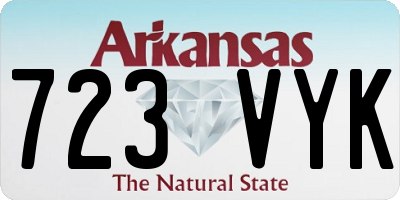 AR license plate 723VYK