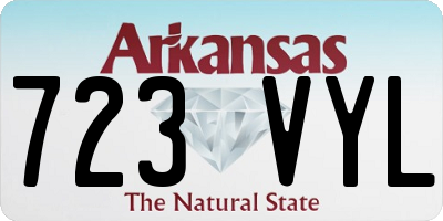 AR license plate 723VYL
