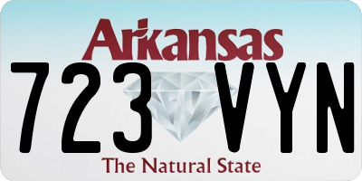 AR license plate 723VYN